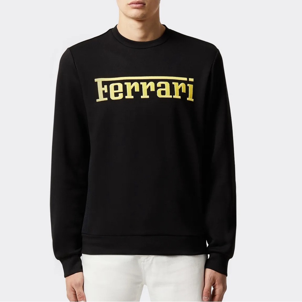 Ferrari Mens Recycled Scuba Crewneck Small